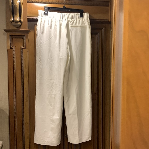 NWOT Vince Camuto White Wide Leg Pull-On Pants Size Medium - Picture 4 of 7